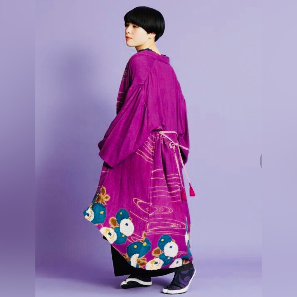 Cardigan UV Cut Kimono (Purple Murasaki)